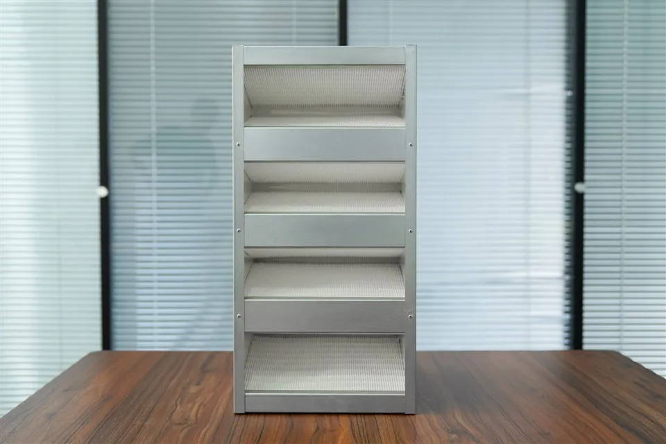 Producător W Tip Filtru cu cadru galvanizat de eficiență sub-înaltă Filtru combinat cu cadru din oțel inoxidabil Filtru de aer de înaltă eficiență